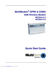 Multitech MultiModem MTCBA-C-U Quick Start Manual