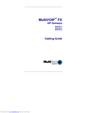 Multitech MultiVOIP MVPFX2-2 Cabling Manual