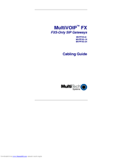 Multitech MultiVOIP MVPFXS-16 Cabling Manual