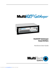 Multitech MultiVOIP MVPGK1 Gatekeepers Hardware User's Manual