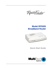 Multi-Tech RouteFinder RF500S Quick Start Manual