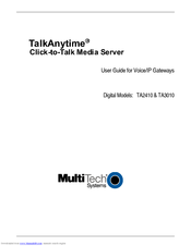 Multitech TalkAnytime TA3010 User Manual