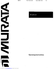 Murata F-50 Software Manual