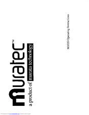 Muratec M-1020 Operating Instructions Manual
