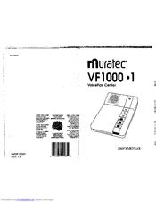 Muratec VF1000 User Manual