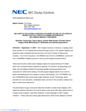 NEC ASLCD19WMGX-BK Release Note