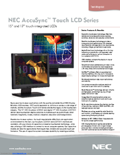 NEC LCD72VX-BK Brochure