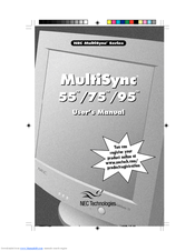 NEC MultiSync 55 User Manual