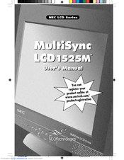 NEC LCD1525M - MultiSync - 15
