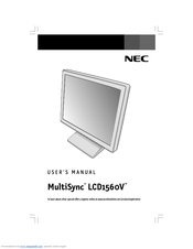 NEC MultiSync LCD1560VTM User Manual