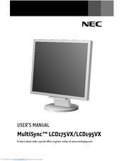NEC LCD195VX - MultiSync - 19