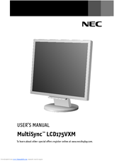 NEC L174F1 User Manual
