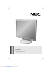 NEC MultiSync LCD1770GX User Manual