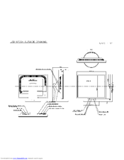 NEC MultiSync LCD1970GX  LCD1970GX LCD1970GX Dimensions