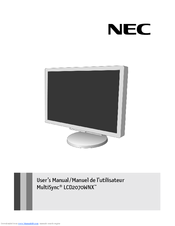 NEC LCD2070WNX-BK - MultiSync - 20.1