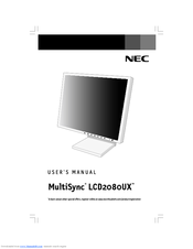 nec multisync lcd 2080ux