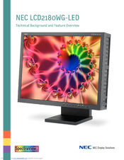 NEC SpectraView II LCD2180WGLEDBKSV Reference Manual