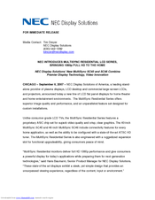 NEC MultiSync SC46 Reference Manual