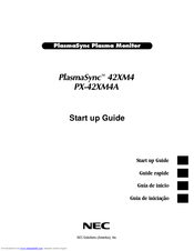 NEC PX-42XM4A Startup Manual
