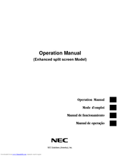 NEC PX-61XR4A Operation Manual