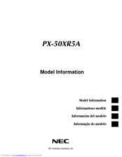 NEC 50XR5 Supplementary Manual