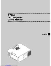 NEC GT950 - MultiSync XGA LCD Projector User Manual
