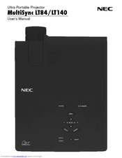NEC MultiSync LT140 User Manual