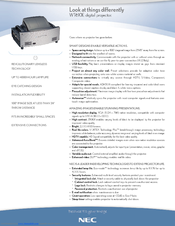 NEC WT610E - XGA DLP Projector Specifications