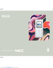 Nec N343i User Manual