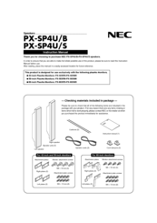 Nec PX-SP4U/B Instruction Manual