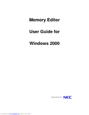 Nec Memory Editor User Manual