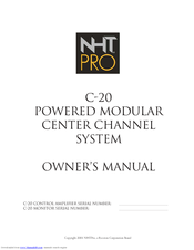NHT C-20 Owner's Manual