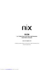 NIX X12A User Manual
