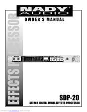 Nady Systems SDP-20 Owner's Manual