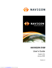 Navigon 5100 User Manual