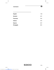 Navman S300 User Manual