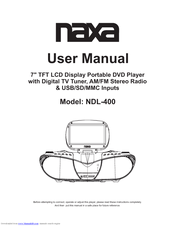 Naxa NDL-400 User Manual