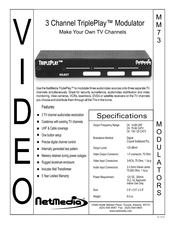 NetMedia TriplePlay MM73 Specifications