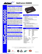 Netcomm IG6000 Specifications