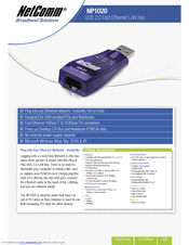 Netcomm NP1020 Technical Specifications