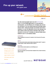 Netgear GS516T - ProSafe Switch Brochure & Specs