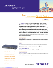 Netgear GS524T - ProSafe Switch Brochure & Specs