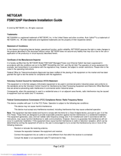 Netgear FSM73226P Hardware Installation Manual