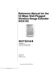Netgear WGX102 Reference Manual