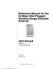 Netgear WGX102NA Reference Manual