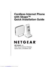Netgear SPH200D - Cordless Phone / VoIP Quick Installation Manual