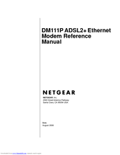 Netgear DM111P - ADSL2+ Ethernet Modem Reference Manual