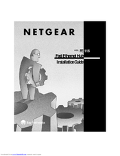 Netgear FE116 Installation Manual