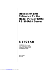 Netgear PS110 - Print Server - Parallel Installation And Reference Manual