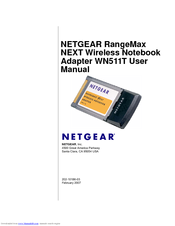 Netgear RangeMax WN511T User Manual